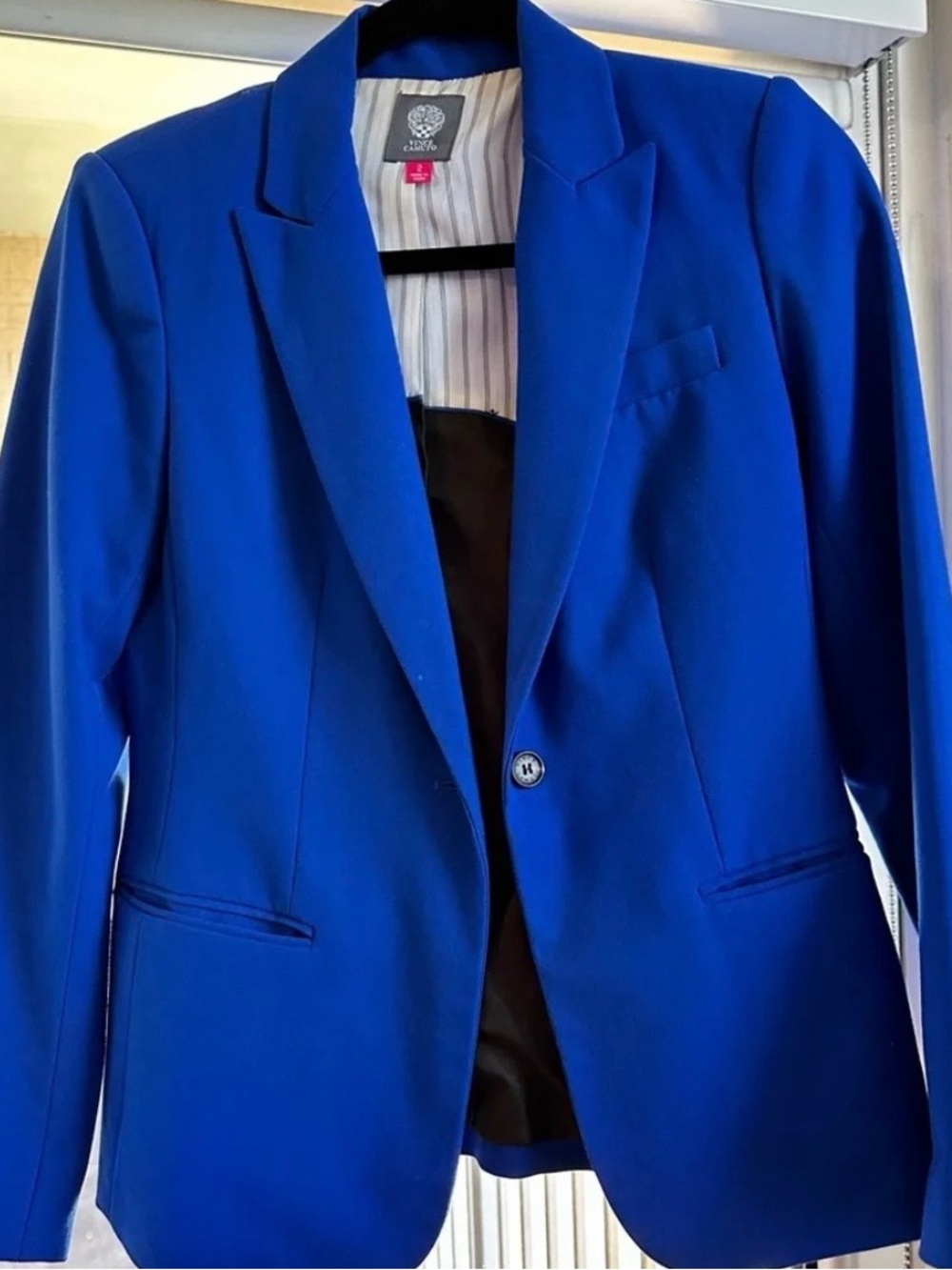 Vince Camuto Electric Blue Single-Button Blazer